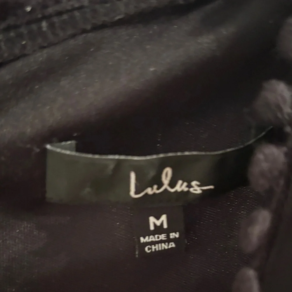 Lulus Elegant Black Lace Dress ptp 19 - Picture 4 of 6